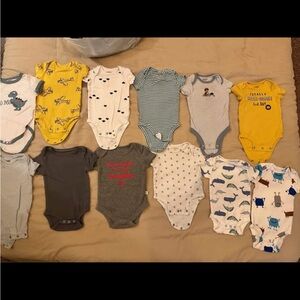 0-3 month baby clothes bundle of 45